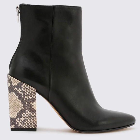 🍃💕Dolce Vita Leather Contrast Block Heel Bootie - Picture 7 of 8